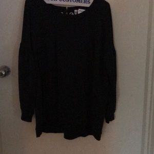 Pullover tunic with back lace-up